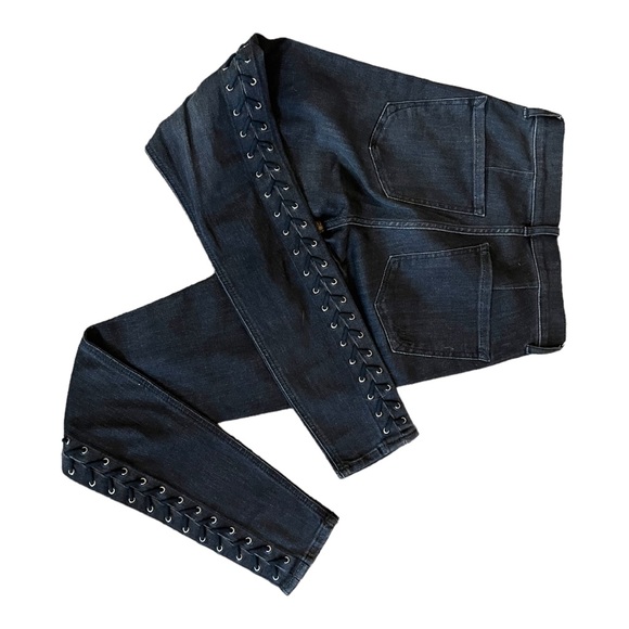 Express Black Denim High Rise Legging -Jeans! Size 4R - Picture 3 of 14